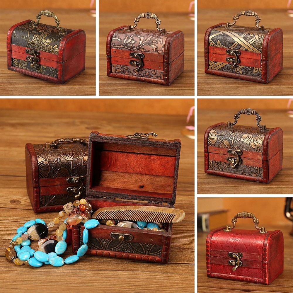 صندوق مجوهرات خشبي صغير مبتكر  - مراجعة Vintage Collectible Show وسعره