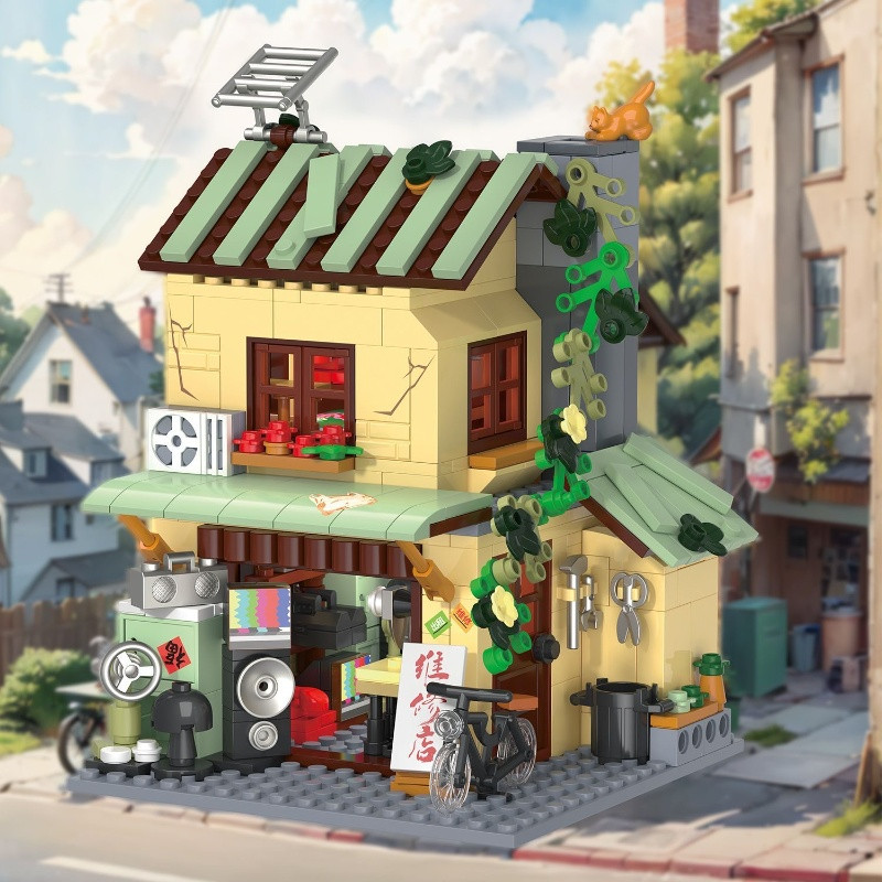 مكعبات بناء ميني ستريت فينتاج  - مراجعة Vintage Collectible Toy Store وسعره