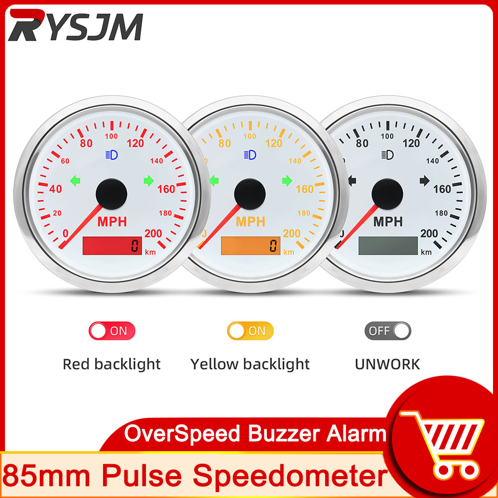 125 200 MPH KMH 85 مللي متر عد - مراجعة Analog Meter Gauge وسعره